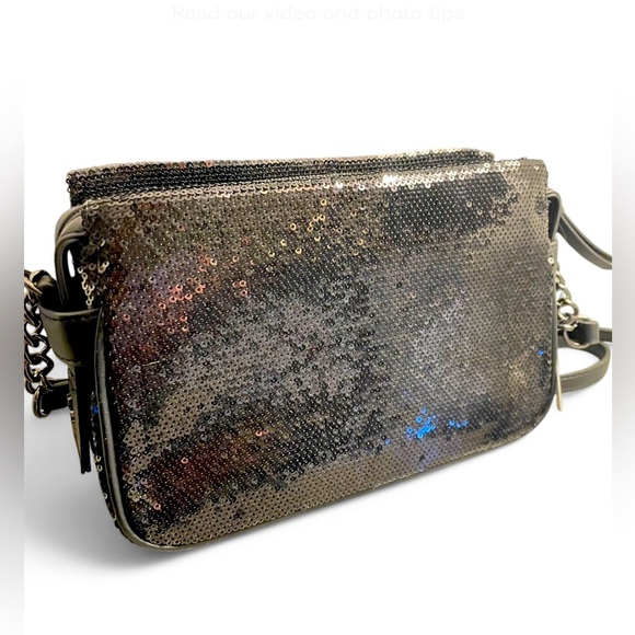 Simply Vera Wang Crossbody- Black Sparkly NWT - Picture 1 of 5